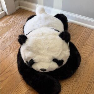 Meng Bang  Weighted Cuddly Panda Plush Toy - Black and White NWT